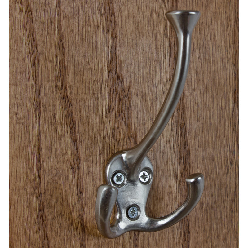 Wall Mounted Robe Hook, Satin Nickel