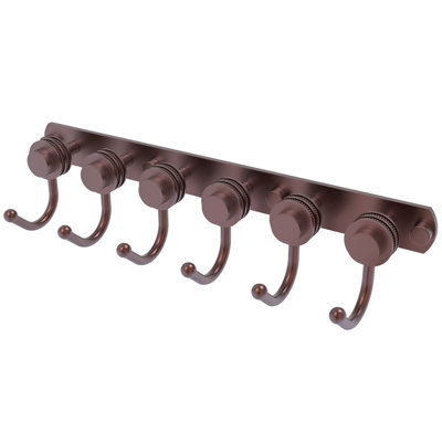Mercury 6 Position Wall Mounted Hook Rack