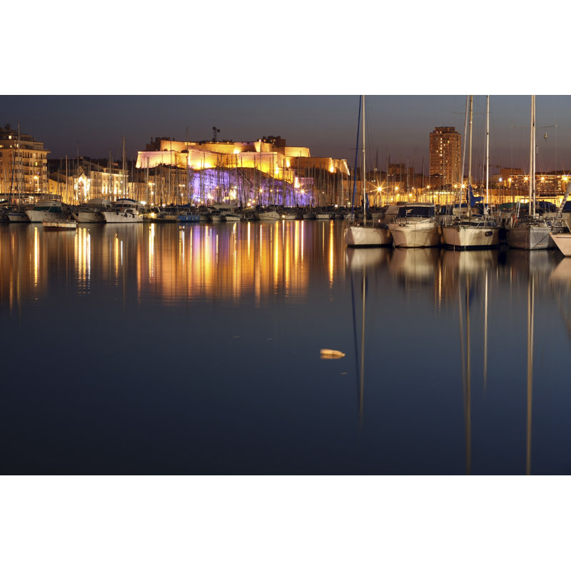 Grygla Marseille View Port - Wrapped Canvas Print, 20cm H x 30cm W x 3.8cm D