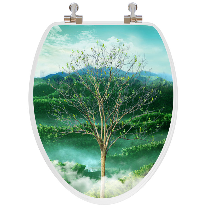 3D Vario Scenario Series Elongated Toilet Seat Lid(s) Included And Lid