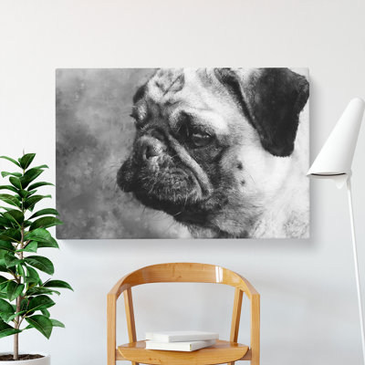 Pug Dog - Wrapped Canvas
