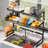 Adjustable Over Sink Dish Drying Rack For Space-Saving Kitchen Storage