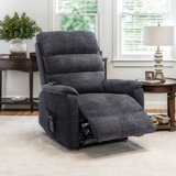 Dual Motor Power Lift Recliner With Thick Back, 180° Flat Recline With Heat And Massage