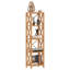 Vidaxl 3-Tier Shelf 31.5"X11.8"X30.7" Solid Wood Oak-92389115