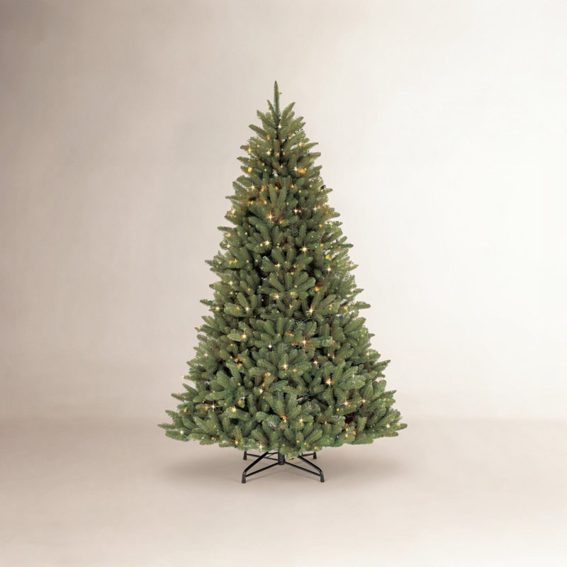 Arbre de Noël artificiel pré-éclairé, H 6,5 pi