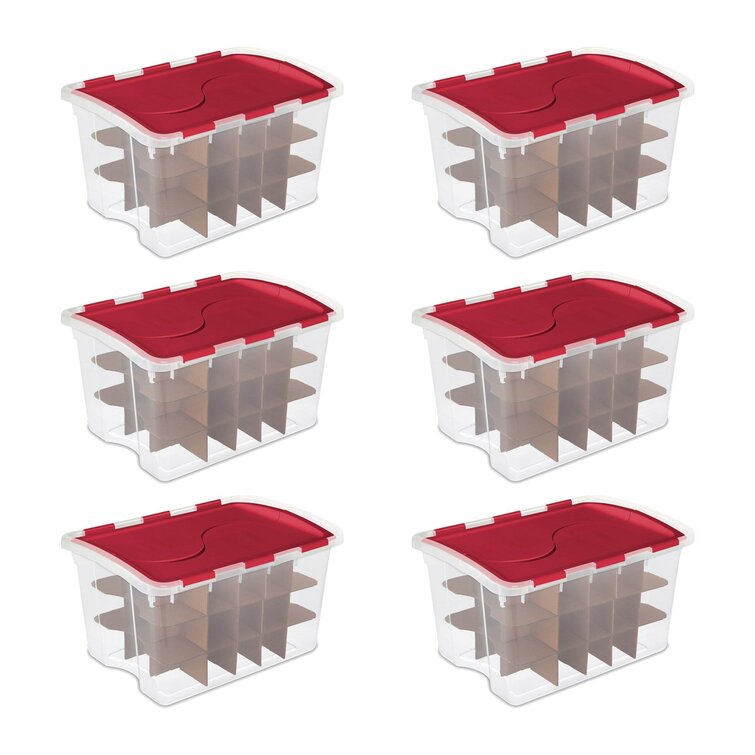 Sterilite Clear Ornament Storage Box (45-Ornaments) 19096606 - The