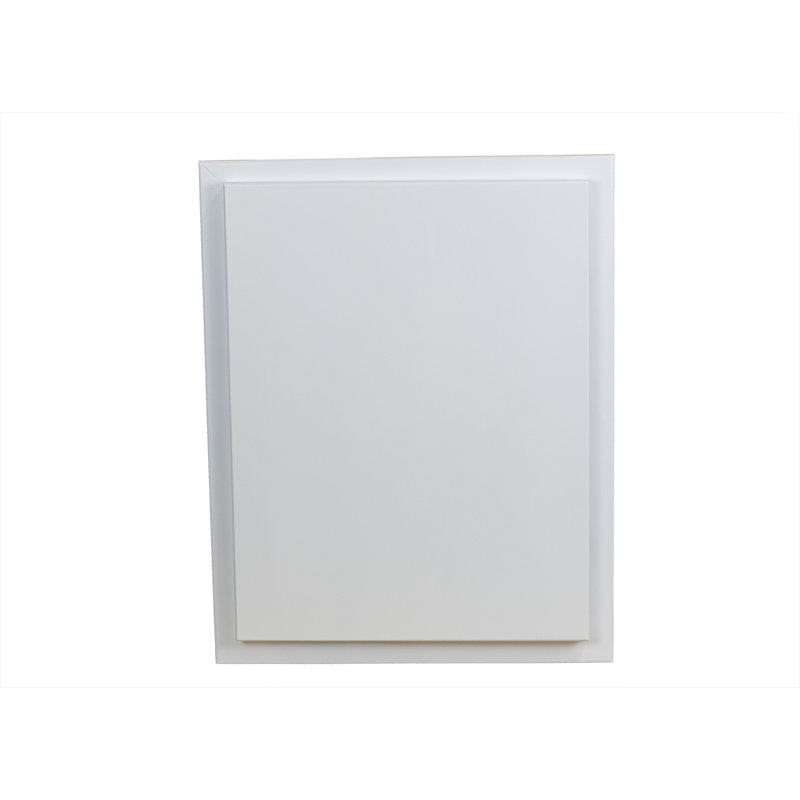 Armoire de salle de bain en bois massif l 15,5 po x H 25,5 po x P 3,5 po, Émail blanc