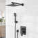Eviva Edge Shower System With Slide Bar Hand-Shower And Thermostatic Valve