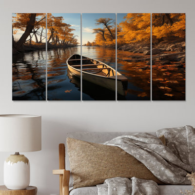 Canada River Rhapsody I - Transport, impression d'art mural en métal