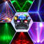 Projecteur rotatif 120 W à 6 bras RVBW, projecteur de scène à télécommande activé par le son Dmx512, 23 lumières DEL à DEL pour disco club, bar, mariage, fête