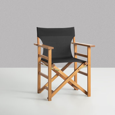 Chaise de réalisateur pliante en bois massif