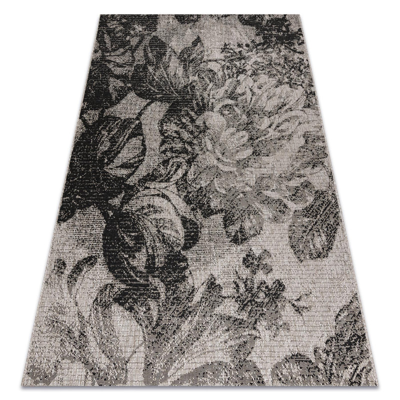 Kandlakunta Floral Indoor / Outdoor Area Rug, Rectangle 60 x 110cm