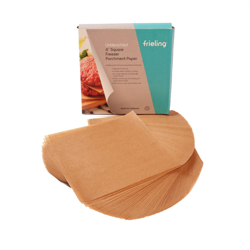 Feuilles de papier parchemin Frieler, carré 6 po, 200 pièces dans une boîte, 3 boîtes