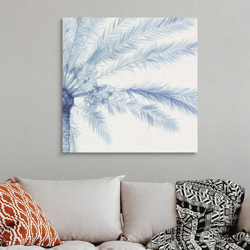 Art mural sur toile Chambray Palms II, Toile tendue, H 36 po x l 36 po x P 1,25 po