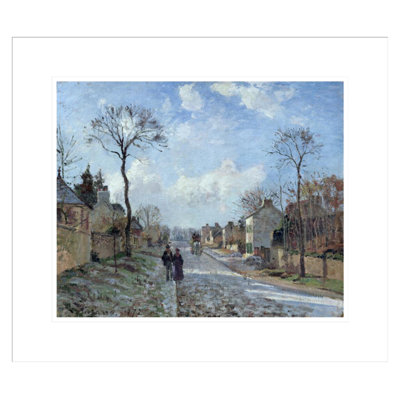 «The Road to Louveciennes» par Camille Pissarro, impression giclée sur cadre