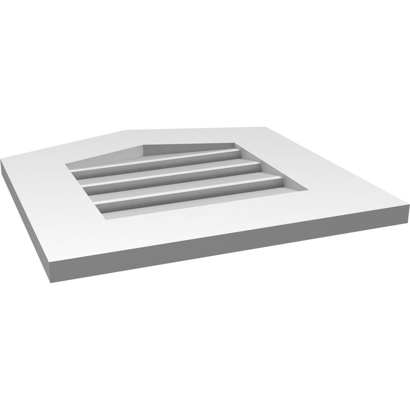 Ventilé à pignon en uréthane fonctionnel à hauteur de crête fonctionnelle 4/12, brun clair apprêté, 4/12
