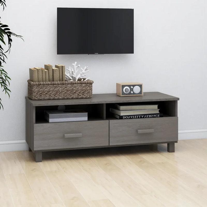Haether Unfinished TV Stand, Grey