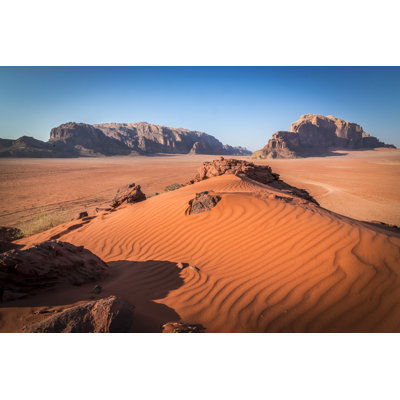 Red Sand In Wadi Rum - Wrapped Canvas Print