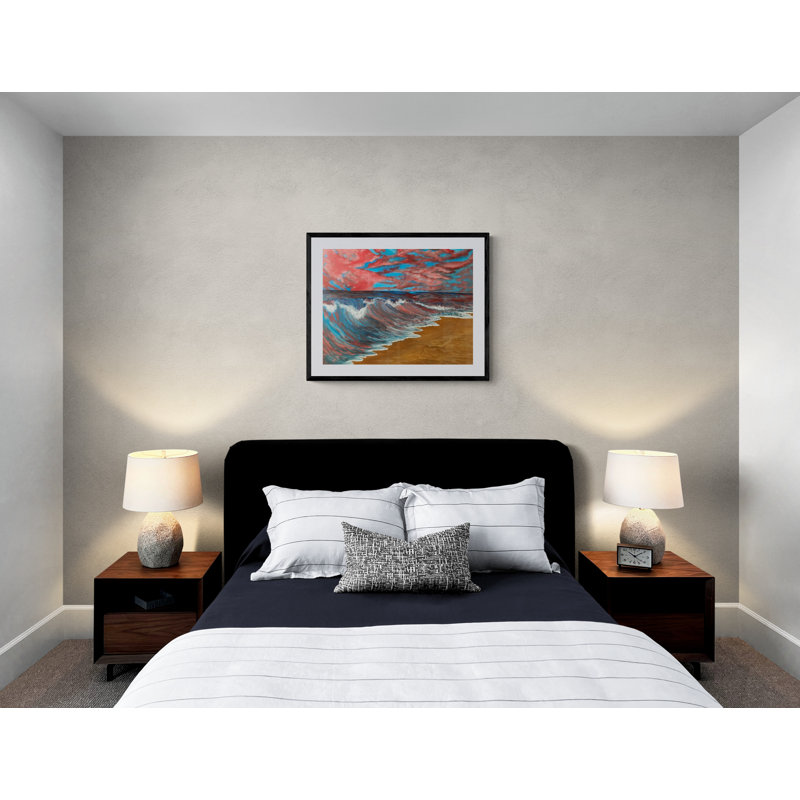 Seascape290 Print by Alicia Lopez, Black Framed Paper, 24" H x 30" W