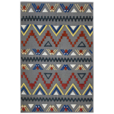Hand Woven Grey Indoor Rug
