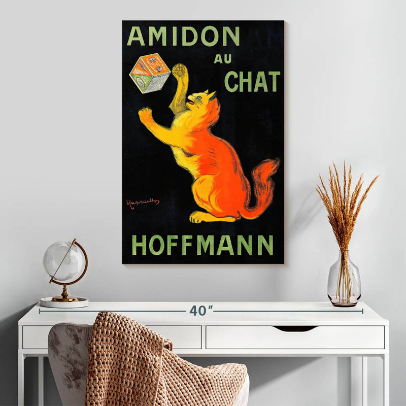 Brampt Amidon Au Chat, H 30 po x l 20 po
