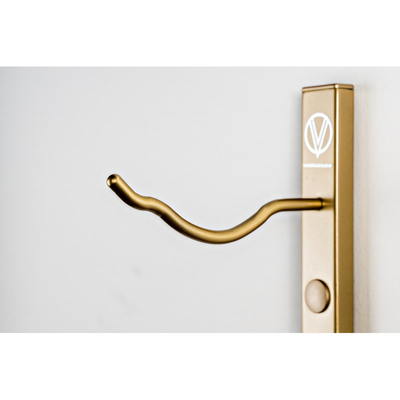 Ensemble de support à vin mural Iyleena 8 (120 bouteilles, nickel brossé), Bronze doré doré, H 72 po x l 65 po x P 8,5 po