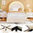 Twin Upholstered Bed Frame with Storage Drawer and Rainbow Headboard with Light, Berber Fleece Bed, Solid Wood Slat Support, No Box Spring Needed-1297112088