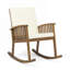 Chaise berçante d'extérieur en bois