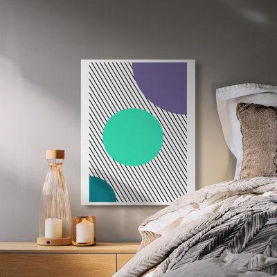 Correia 1 Piece Wrapped Canvas Wall Art Set