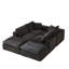 Canapé moderne en nuage de chenille, librement combinable-805967920