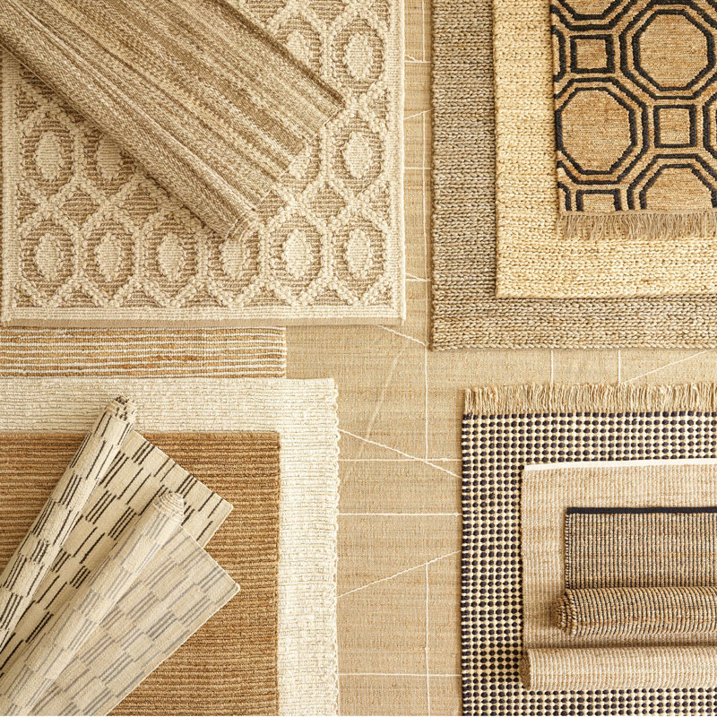 Leni Oatmeal Handwoven Jute Rug, Rectangle 8' x 10'