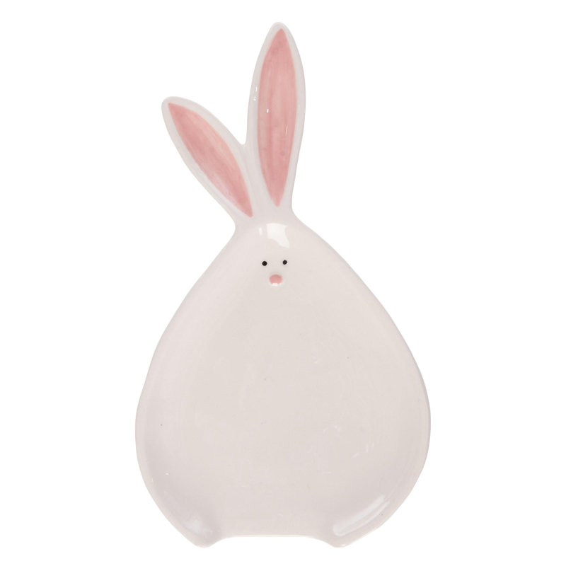  Céramique lapin de Pâques Queue de cuillère Repos Décorations pour la maison de Pâques