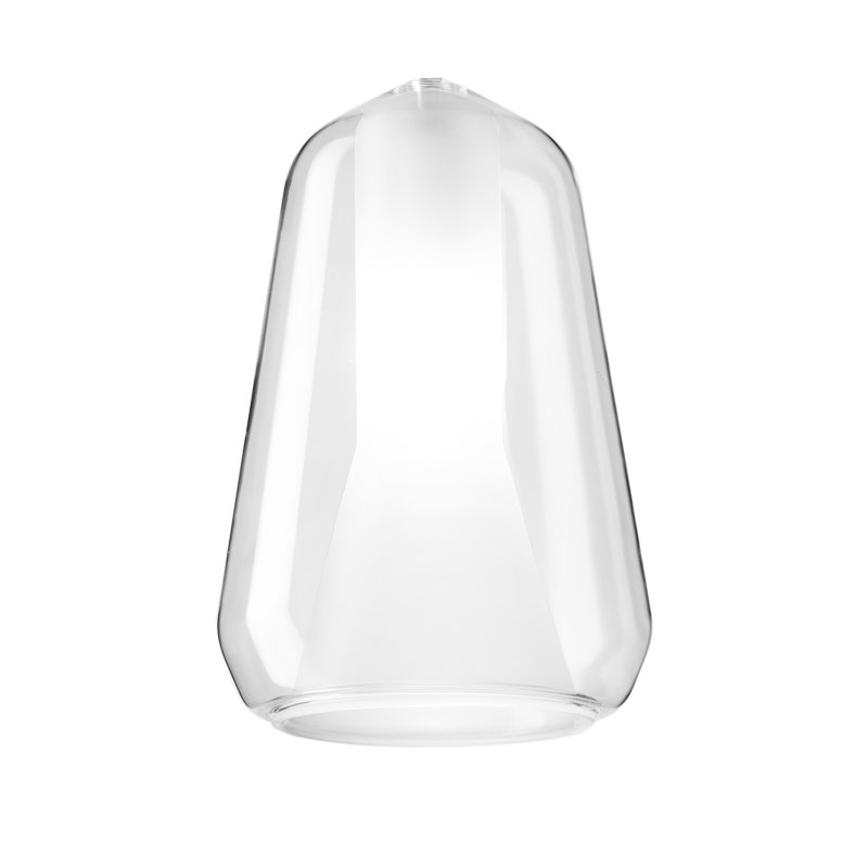 Colusa 1 - Light Gold Teardrop Pendant, Clear Borosilicate