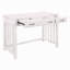 Meuble de bureau moderne et traditionnel 1Pc avec 2 tiroirs avec tiroir à clavier blanc-543055882