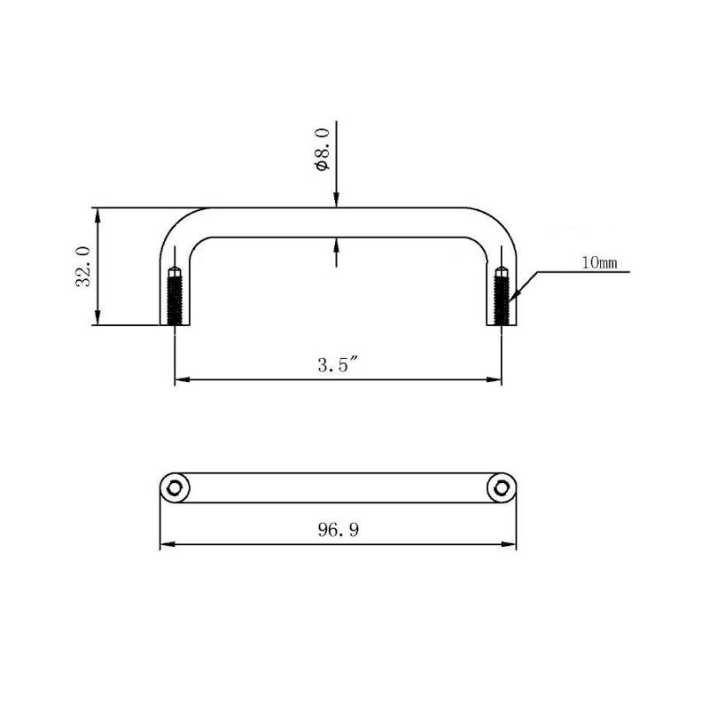 Expression 3.5" Center to Center Bar Pull