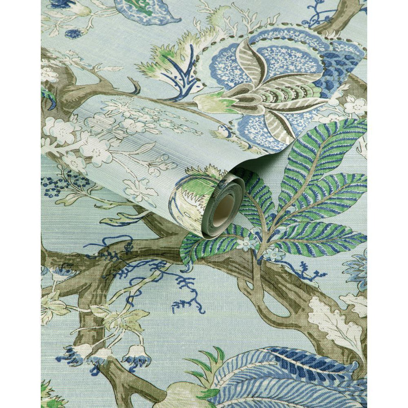 Kravet Design - W4201-535, Green/Brown/Light Blue
