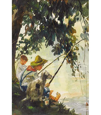 Tom sawyer fishing-impression