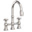Jacobean Pull Down Kitchen Bridge Faucet-1232063110-1231961797
