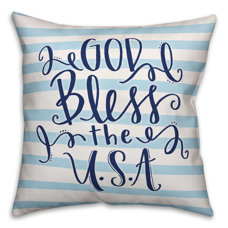 Striped Reversible Throw Pillow, Outdoor