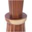 Grand vase décoratif en forme de sablier brun plissé fabriqué à la main en bois Chrostoph-1800203818