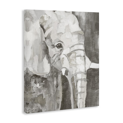 «Rustic Abstract Elephant», art mural par Nan