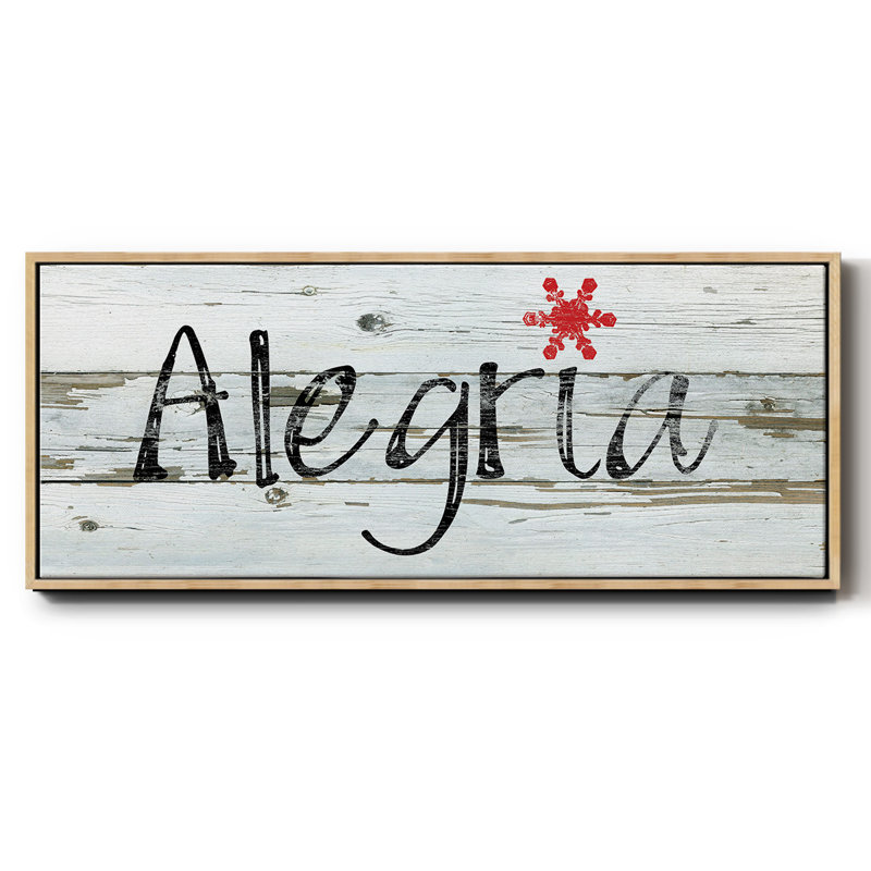Toile encadrée Alegria
