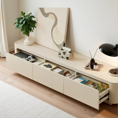 Simple Cream Style Design TV Cabinet