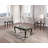 Coffee Table Traditional Style With Curved Legs Carved Design Solid Wood Structure Java Finish (Only Including Table)