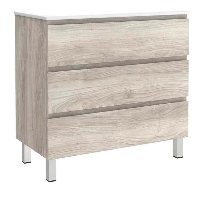 Costa 36'' Single Bathroom Vanity Base Only, Pine