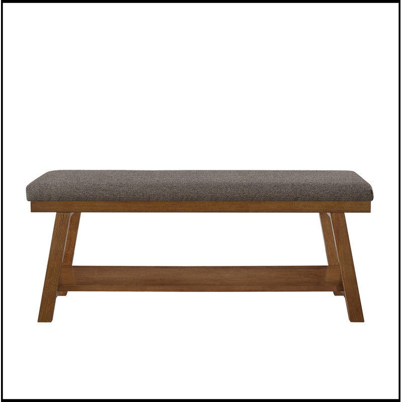 Lin rembourré Shryock avec tablette de rangement, Granite