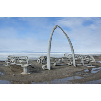 Whale Bone Arch in Barrow, Alaska par Mtnmichelle - Photographie sur toile tendue