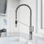Robinet de cuisine à pulvérisateur rétractable à 2 poignées à 1 poignée H 24 po Livingston-100097126