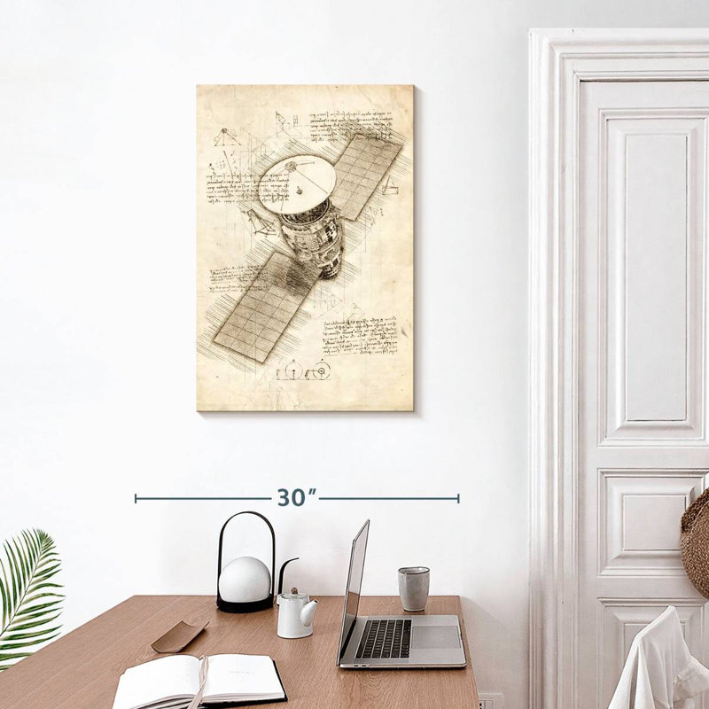 Oberle Satellite Blueprint, 30" H x 20" W