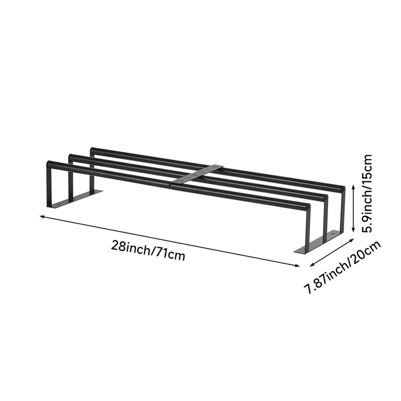 Metal Wall Bathroom Shelves, Black